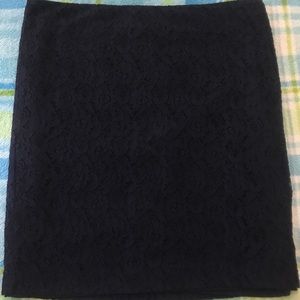 Cynthia Rowley Navy Blue Lace Skirt .